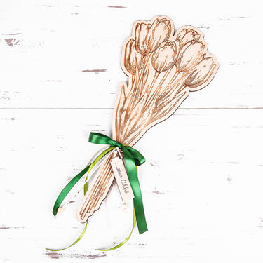 Holzblumenstrauß „Tulpe“